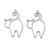 Alloy Open Back Bezel Pendants X-FIND-L025-02P-1