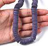 Flat Round Handmade Polymer Clay Beads CLAY-R067-12mm-04-4