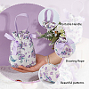 10Pcs Cloth Flower Print Drawstring Pouches ABAG-DC0001-09A-4