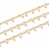 3.28 Feet Handmade Glass Beaded Chains X-CHC-K008-B06-1