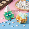 100Pairs 10 Styles Flat Round Cartoon Resin Cabochons CRES-TA0001-97-7