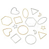 40Pcs 16 Style Alloy Linking Rings FIND-PJ0001-27-3