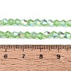 AB Color Plated Transparent Glass Beads Strands GLAA-G127-01-02K-2