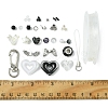 DIY Alloy & Glass & Acrylic Mobile Phone Strap Making Kits DIY-FS0006-65-5