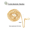 Brass Chain Necklace Making NJEW-FH0001-02-2