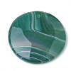 Dyed Natural Striped Agate/Banded Agate Pendants G-S280-02-2