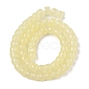 Baking Plating Glass Beads Strands X1-GLAA-H036-01F-4