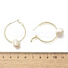 Brass Heart Hoop Earrings LS-EJEW-A121-13G-3