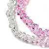 Transparent Glass Bead Strands GLAA-H023-02D-4
