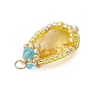 Glass Pendants PALLOY-MZ00961-06-4