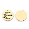 Mother's Day 201 Stainless Steel Pendants LS-STAS-T064-37G-33-1