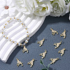 10Pcs Brass Micro Pave Clear Cubic Zirconia Pendants KK-BBC0024-49-4