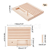 Beech Wood Sewing Embroidery Thread and Drawing Ruler Stand ODIS-WH0011-65-4