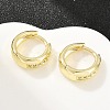 Brass Micro Pave Cubic Zirconia Hoop Earrings KK-CBAD104-04G-A-2