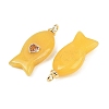 Dyed Natural White Jade Pendants G-Z134-06G-01-2