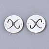 Natural Freshwater Shell Links Connectors SHEL-S276-120X-2
