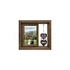 Double Sided Wooden Rotating Photo Frames with DIY Word Heart Charm DJEW-WH0076-006-8