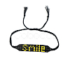 Word Smile Loom Pattern Miyuki Seed Beads Bracelets for Women BJEW-Z013-29-2