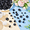 210Pcs 7 Style 1-Hole Plastic Buttons BUTT-AR0001-08-5