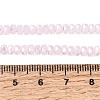 Electroplate Glass Beads Strands GLAA-Q105-03-05-4