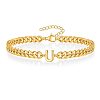 Letter 304 Stainless Steel Link Bracelets FS-WG7830E-20-1