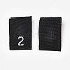 Polyester Clothing Label FIND-WH0030-01-2