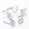 Brass Leverback Earring Findings KK-H023-N-NF-1