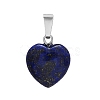 Natural Lapis Lazuli Charms HEAR-PW0001-057-32-1