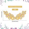 Flower Pattern Rhinstone Appliques AJEW-FG0002-40A-2