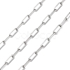 304 Stainless Steel Paperclip Chains CHS-M009-06P-01-1