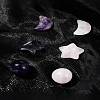 Natural Gemstone Healing Moon & Star & Round Ornaments AJEW-FS0001-12B-10