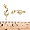 Brass Micro Pave Cubic Zirconia Pendants KK-L243-29G-14-3