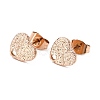 Ion Plating(IP) 304 Stainless Steel Stud Earring Findings STAS-I183-02A-RG-2