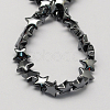 Non-magnetic Synthetic Hematite Beads Strands G-Q899-8mm-1