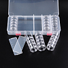 Plastic Bead Storage Containers with Lids and 30PCS Mini Storage Jars C020Y-4