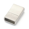 Tarnish Resistant 304 Stainless Steel Magnetic Clasps with Glue-in Ends X-STAS-B017-03P-2