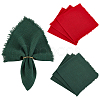 6Pcs 2 Colors Square Cotton Table Runner DIY-GA0007-08-1