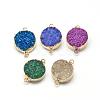 Natural Druzy Agate Links connectors G-Q500-M-1