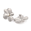 304 Stainless Steel with Plastic Imitation Pearl Stud Earrings for Women EJEW-Z057-04P-2