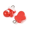 Christmas Theme Opaque Resin Pendants RESI-S08-02A-2