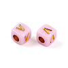 Plating Acrylic Beads OACR-N140-01D-V-2