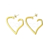 Ion Plating(IP) 304 Stainless Steel Stud Earrings EJEW-H009-01G-06-1
