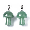 Natural Green Aventurine Pendants X-G-N0325-10G-2