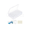 120 Grids Mini Round Plastic Jewelry Screw Top Bead Jars Sets AJEW-WH0348-305-7