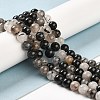 Natural Black Rutilated Quartz Beads Strands G-R447-10mm-03-01-4