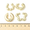 4Pcs Adjustable CCB Plastic Cuff Earrings EJEW-V006-02G-3