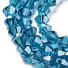 Transparent Electroplate Glass Beads Strands EGLA-A039-T3mm-A01-3