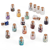 Natural & Synthetic Gemstone Chip Beads Glass Bottles G-KS0001-02-3