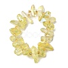 Electroplated Natural Quartz Crystal Beads Strands G-F800-F10-2