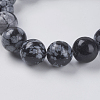 Natural Snowflake Obsidian Beads Strands X-G-G515-10mm-01-3